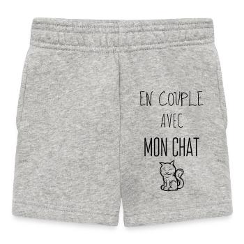 Grünes Burst Natur-Design - Baby Shorts - Grau meliert - Vorne