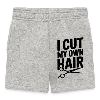 Je me coupe les cheveux moi-même - Short Bébé - gris chiné - Devant