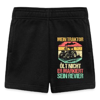 Farmer Farm Farmer Farmer Tractor - Baby Shorts - black - Front