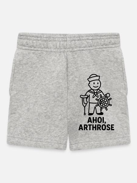 ahoi arthrose - Baby Shorts - Grau meliert