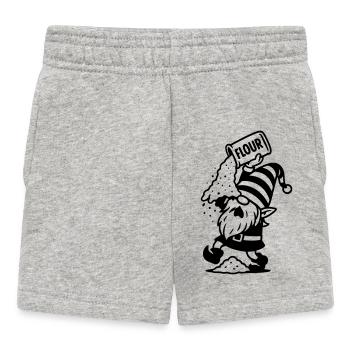 wichtel mehl kekse backen - Baby Shorts - Grau meliert - Vorne
