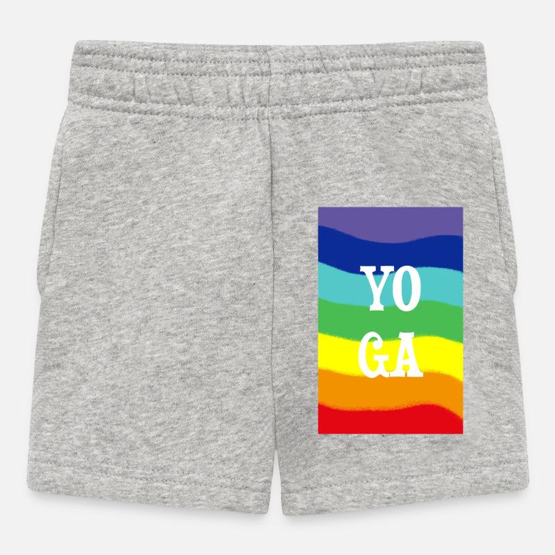 Yoga - Short Bébé - gris chiné