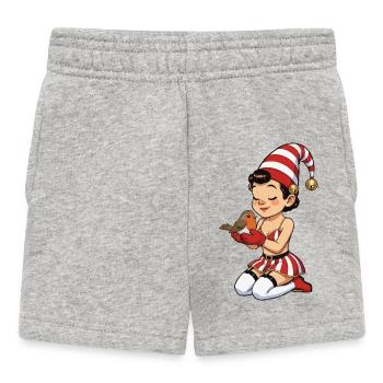La fille naine avec un rouge-gorge - Short Bébé - gris chiné - Devant