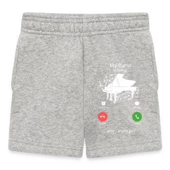 Meine Klavierroutine Perfekte Tages-Musik-Checkliste - Baby Shorts - Grau meliert - Vorne