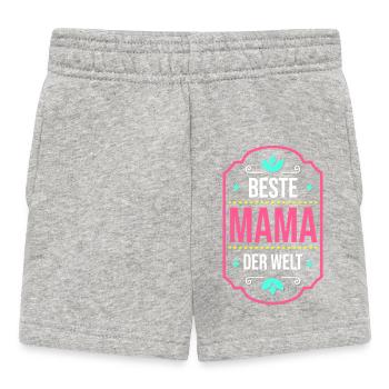 Beste Mama der Welt - Baby Shorts - Grau meliert - Vorne
