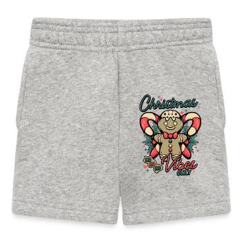 Weihnachtsstimmung Weihnachten Weihnachtsgeschenk - Baby Shorts - Grau meliert - Vorne