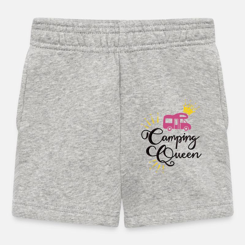 Camping Queen Camping-car - Short Bébé - gris chiné