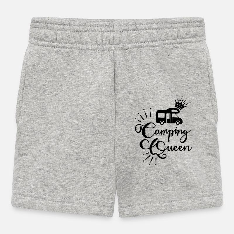 Camping-car noir - Short Bébé - gris chiné