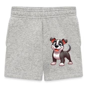pitbull 5 - Short Bébé - gris chiné - Devant