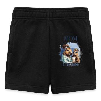 Mama eines kleinen Königs - Baby Shorts - Schwarz - Vorne