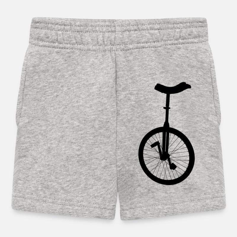 monocycle - Short Bébé - gris chiné