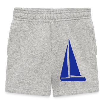 sailboat - Baby Shorts - heather grey - Front
