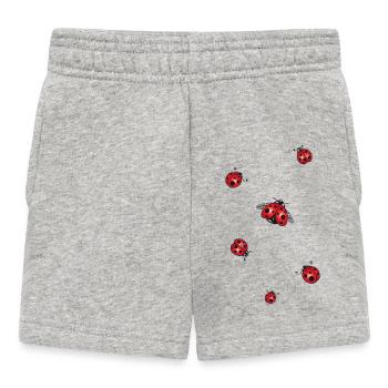 ladybug - Baby Shorts - heather grey - Front