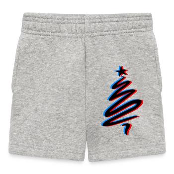 Schatten spendende Tanne - Baby Shorts - Grau meliert - Vorne
