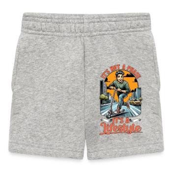 Scooter It's Not A Phase It's A Scooter Driver - Baby Shorts - heather grey - Front