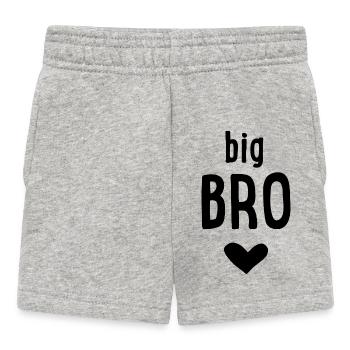 Grand Frère - Short Bébé - gris chiné - Devant