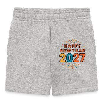 Feu d’artifice du Nouvel An 2027 - Short Bébé - gris chiné - Devant