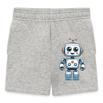 Petit robot spatial - Short Bébé - gris chiné - Devant