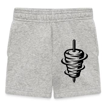 Brochette de doner kebab - Short Bébé - gris chiné - Devant