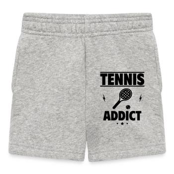 Tennis-Süchtiger - Baby Shorts - Grau meliert - Vorne