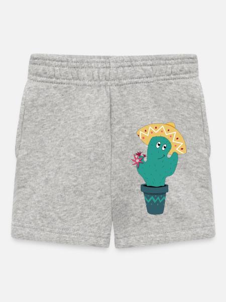 Cactus mexicain - Short Bébé - gris chiné