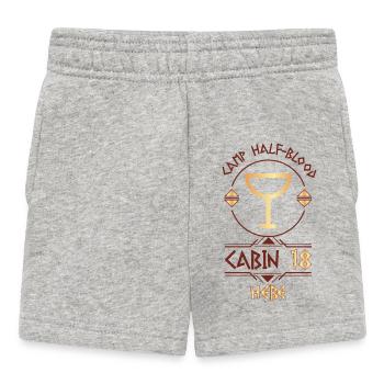 Cabin #18 in Camp Half Blood, Child of Hebe - Baby Shorts - heather grey - Front