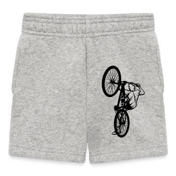 Croquis du pilote de BMX - Short Bébé - gris chiné - Devant