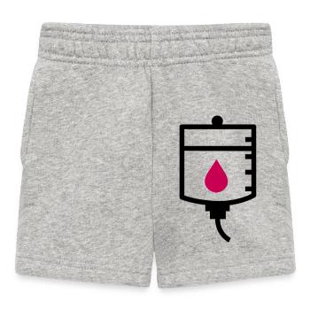 Traitement de thérapie du médecin goutte à goutte - Short Bébé - gris chiné - Devant