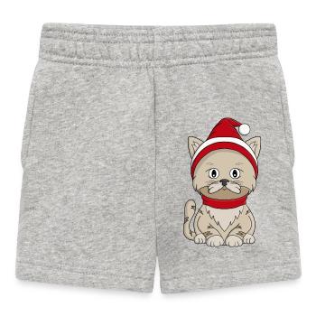 Kitty d’hiver - Short Bébé - gris chiné - Devant