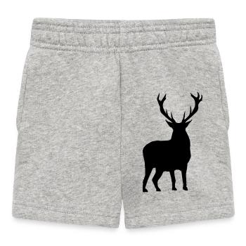 Hirsch - Baby Shorts - Grau meliert - Vorne