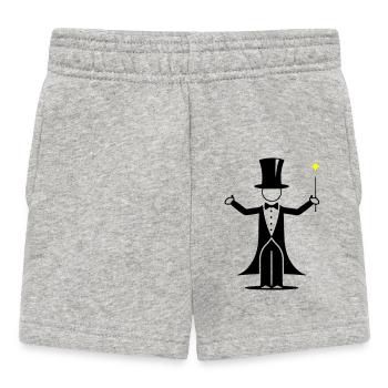 Wizard Design - Baby Shorts - heather grey - Front