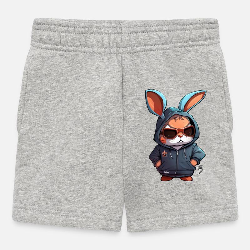 Rabbit 4 - Baby Shorts - heather grey