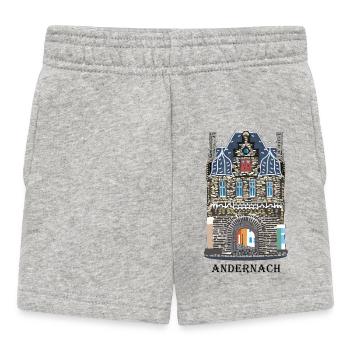 Andernach, kultiges Rheintor, Deutschland - Baby Shorts - Grau meliert - Vorne