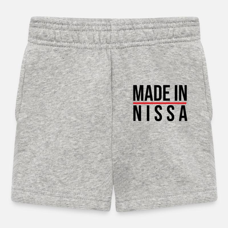 Made in Nissa - Short Bébé - gris chiné