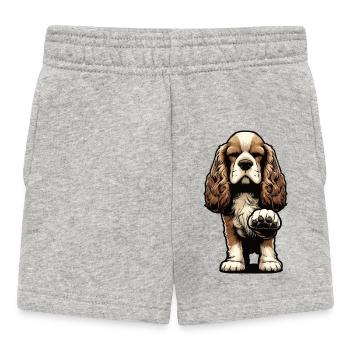Cocker Spaniel Cocker Dog Cocker Spaniel Owner - Baby Shorts - heather grey - Front