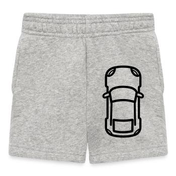 voiture - Short Bébé - gris chiné - Devant