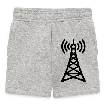 tour radio - Short Bébé - gris chiné - Devant