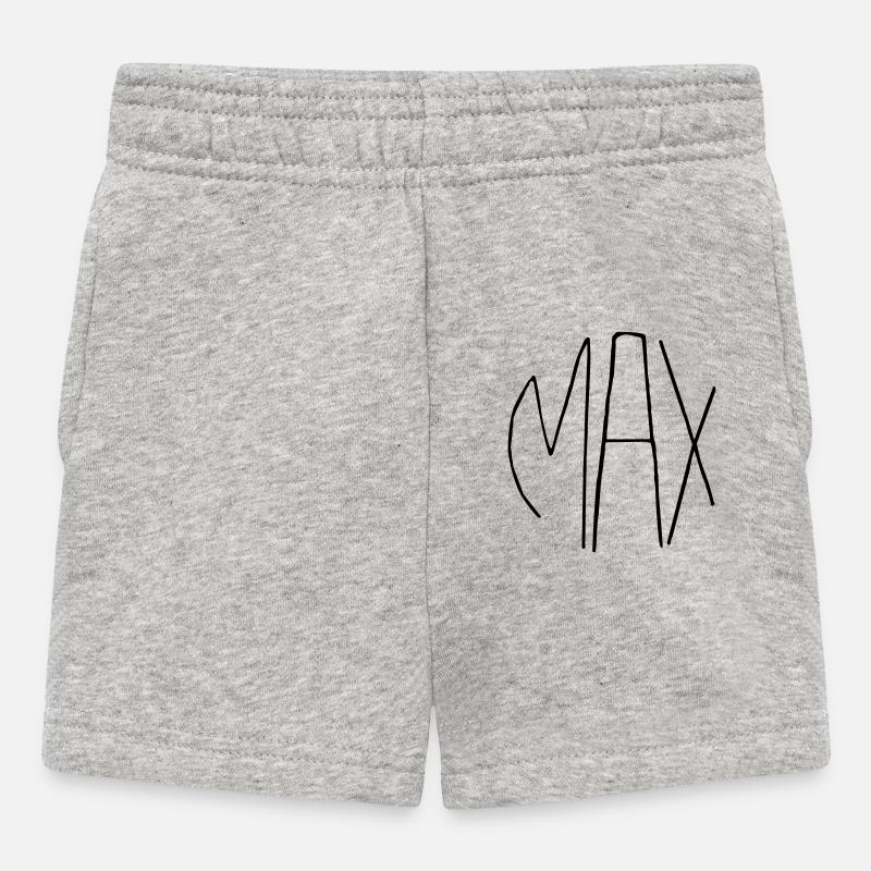 Max - Short Bébé - gris chiné
