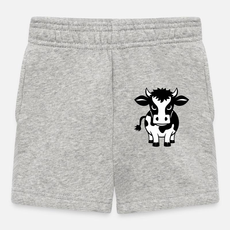 Vache impertinente - Short Bébé - gris chiné