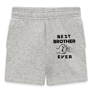 best brother ever - Baby Shorts - heather grey - Front