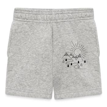 Berge - Baby Shorts - Grau meliert - Vorne