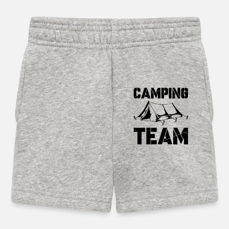 L’équipe du camping - Short Bébé - gris chiné