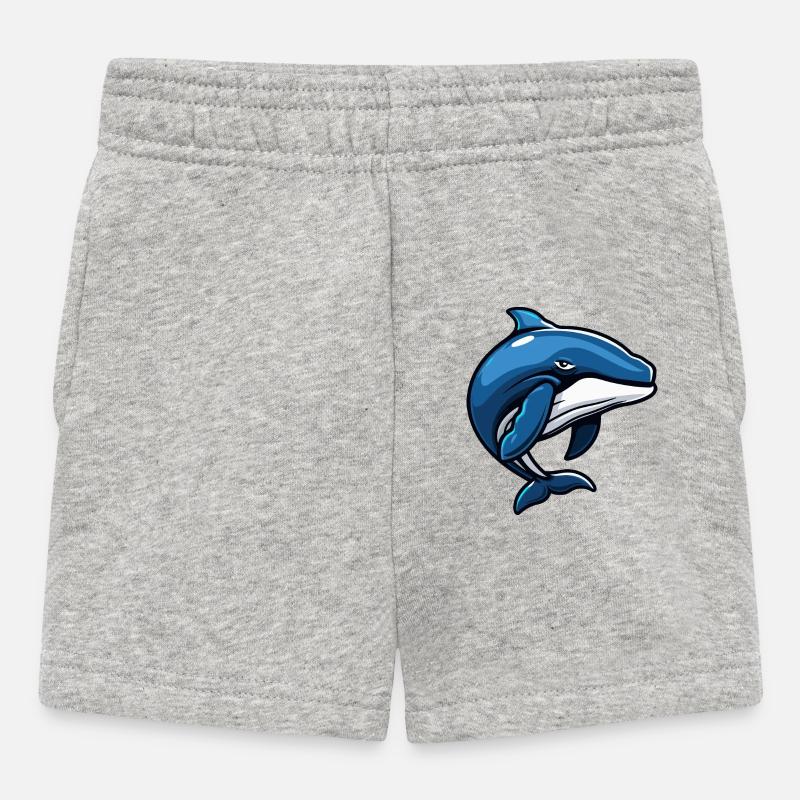 Wal Comic - Baby Shorts - Grau meliert