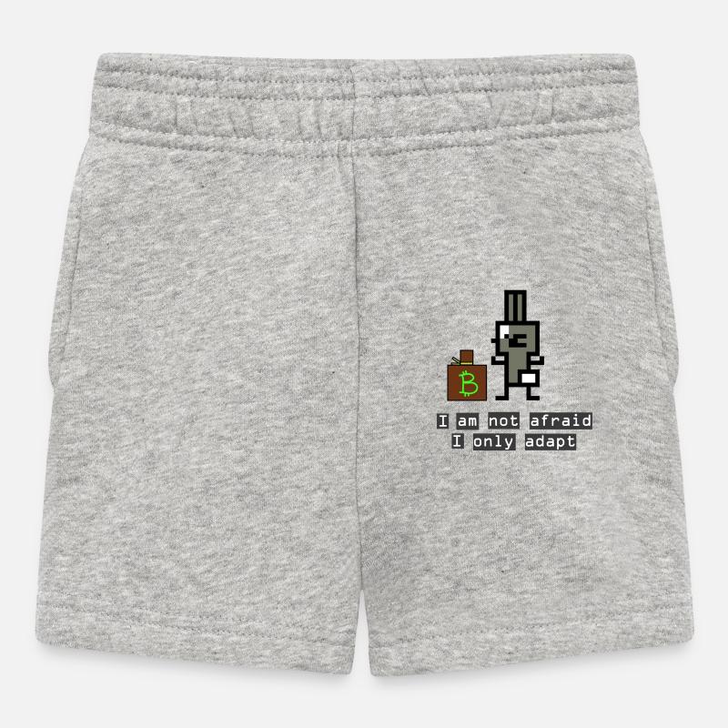 Voleur de lapin - Short Bébé - gris chiné