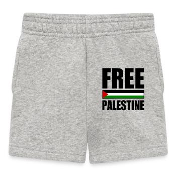 Free palestine - Short Bébé - gris chiné - Devant