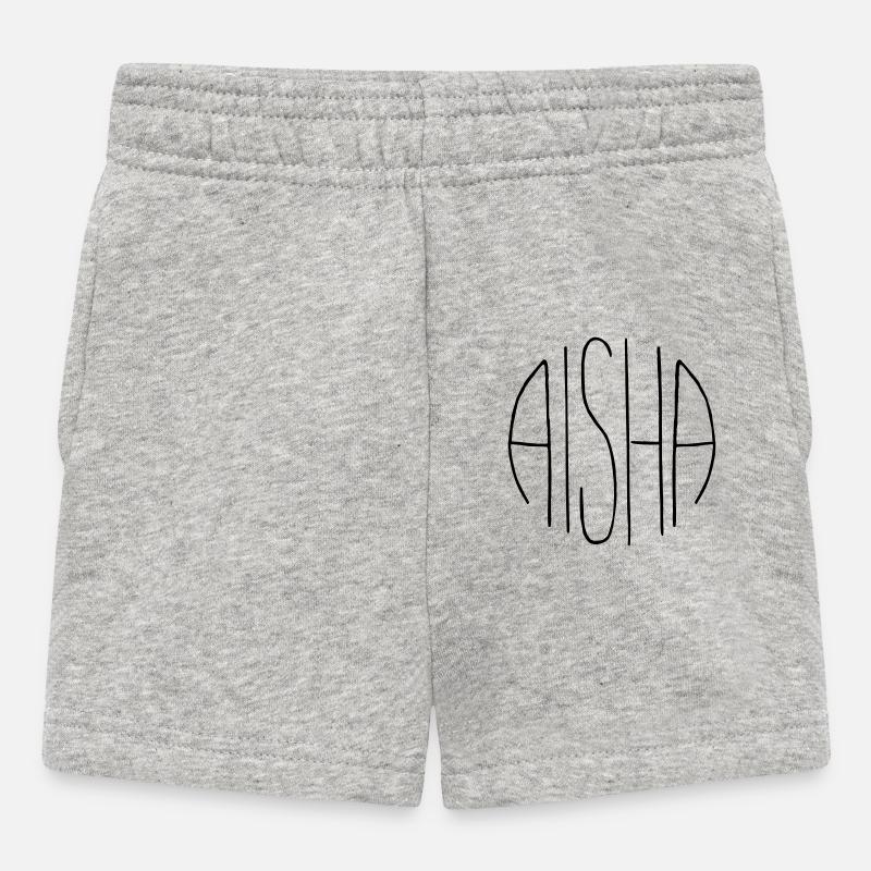 Aisha - Short Bébé - gris chiné