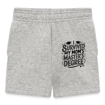 Lustiges Baby-Design für Mama-Absolventinnen - Baby Shorts - Grau meliert - Vorne