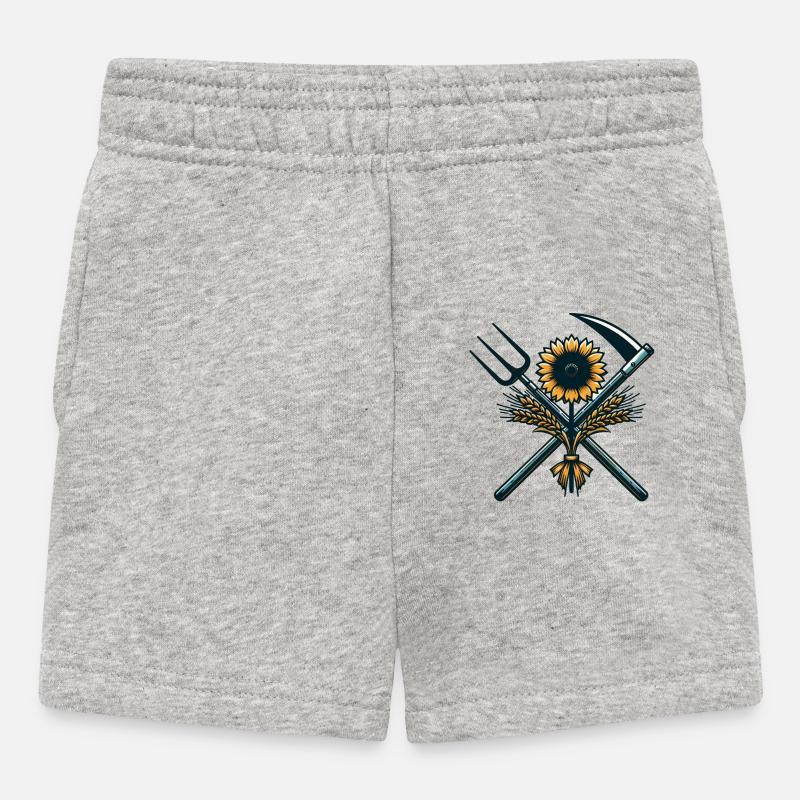 Logo de l’agriculture - Short Bébé - gris chiné
