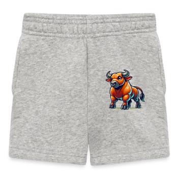 stier comic - Baby Shorts - Grau meliert - Vorne