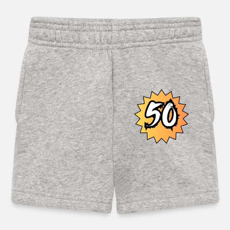 50 ans - Short Bébé - gris chiné